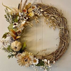 Wreath Handmade, unique, truly one of a kind. Adornment to dress your door.